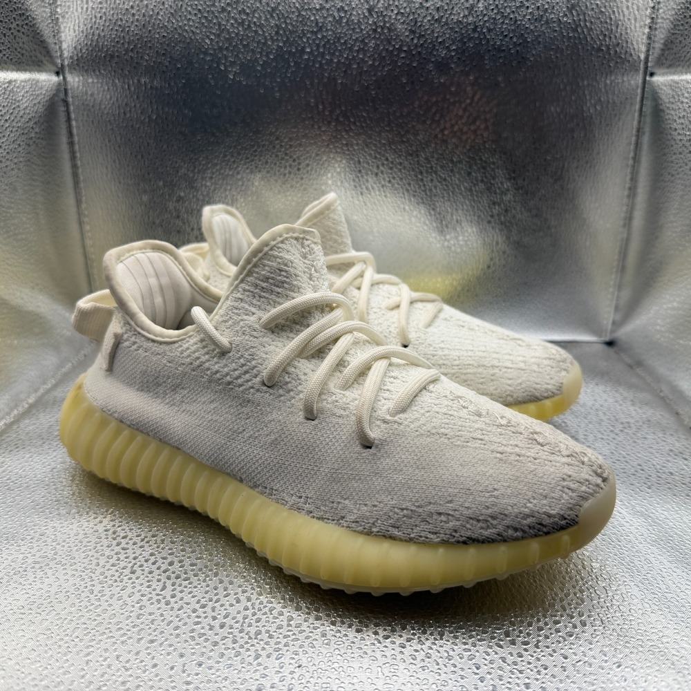 Size 5 Adidas Yeezy Boost 350 V2‎ Low Cream White Mens Running Shoes CP9366